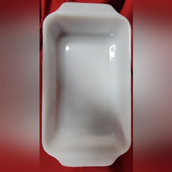 VINTAGE ANCHOR HOCKING FIRE KING #432 WHITE FRUIT HARVEST DESIGN 1.5 QT 12X6.5X2 - Picture 10 of 10